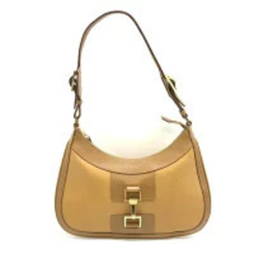 Gucci Hobo Handbag Leather Brown
